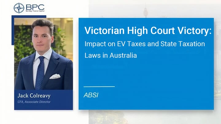 ABSI -&nbsp;Victorian High Court Victory: Impact on EV Taxes and State Taxation Laws in Australia