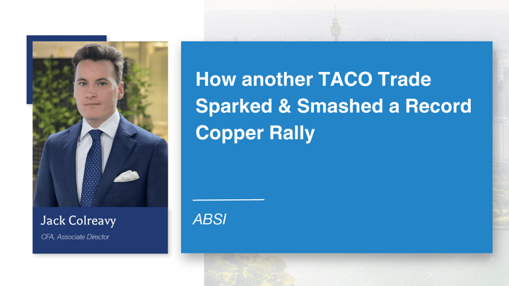 ABSI - How another TACO Trade Sparked & Smashed a Record Copper Rally