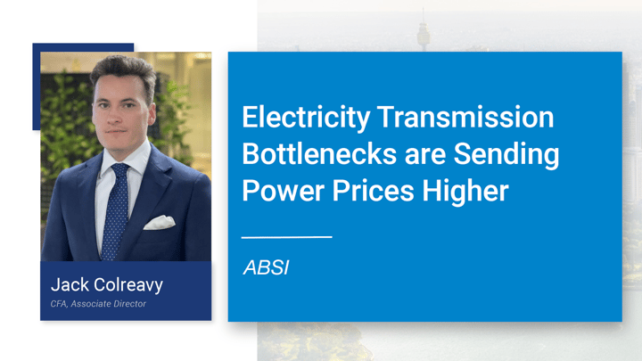 ABSI -&nbsp;Electricity Transmission Bottlenecks are Sending Power Prices Higher