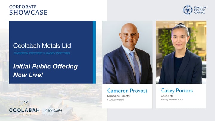 Coolabah Metals Ltd: IPO Live Now