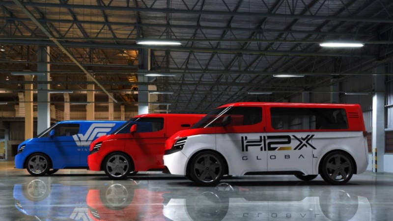 H2X FCEV VanMPV range scheduled for release 2023. Pic- Supplied 