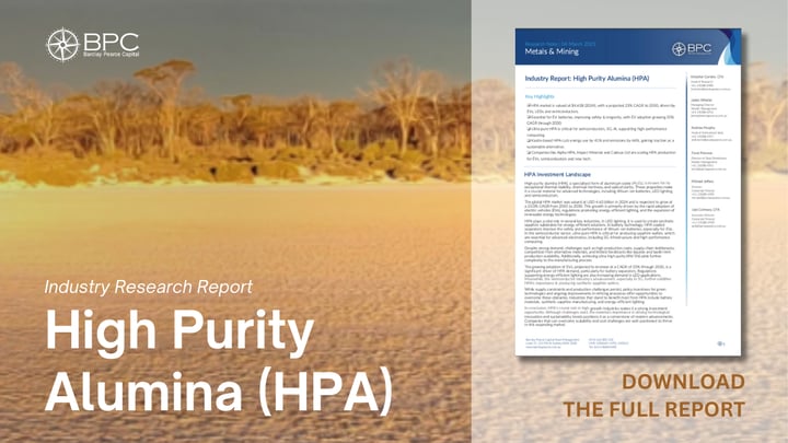 Industry Research Report - High Purity Alumina (HPA)