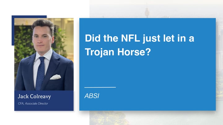 ABSI -&nbsp;Did the NFL just let in a Trojan Horse?