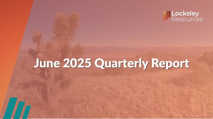 Locksley Resources Ltd (ASX:LKY): June 2025 Quarterly Report - 30.07.25