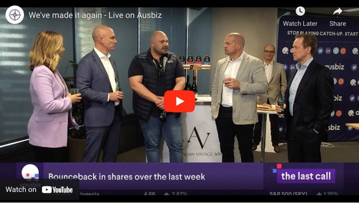 We've made it again - Live on Ausbiz