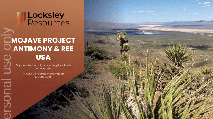 Locksley Resources Ltd (ASX:LKY): Investor Presentation - 10.06.25