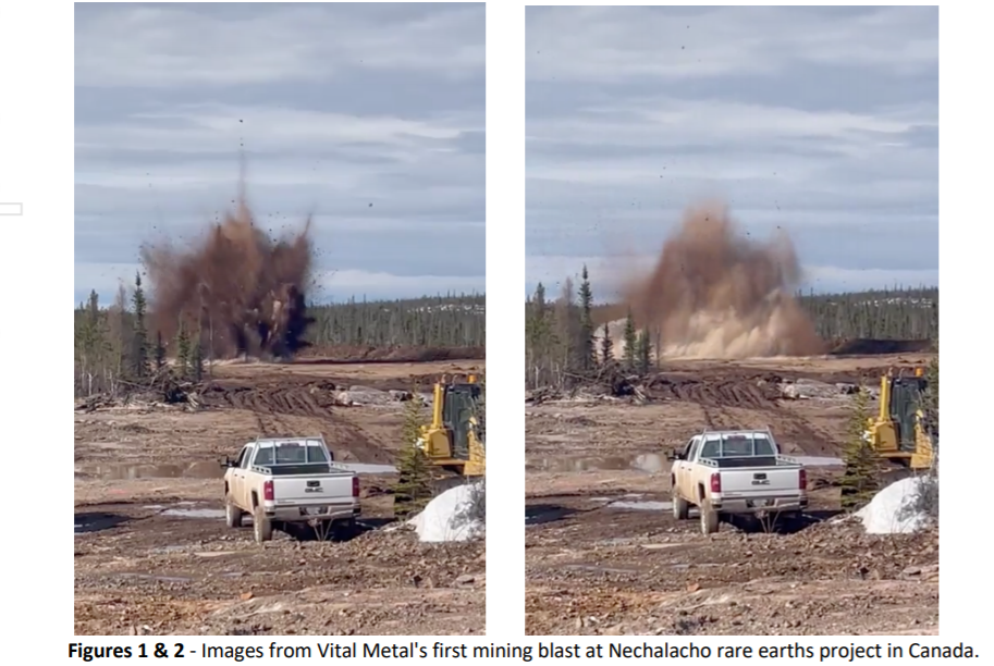 Vital Metals first mining blast